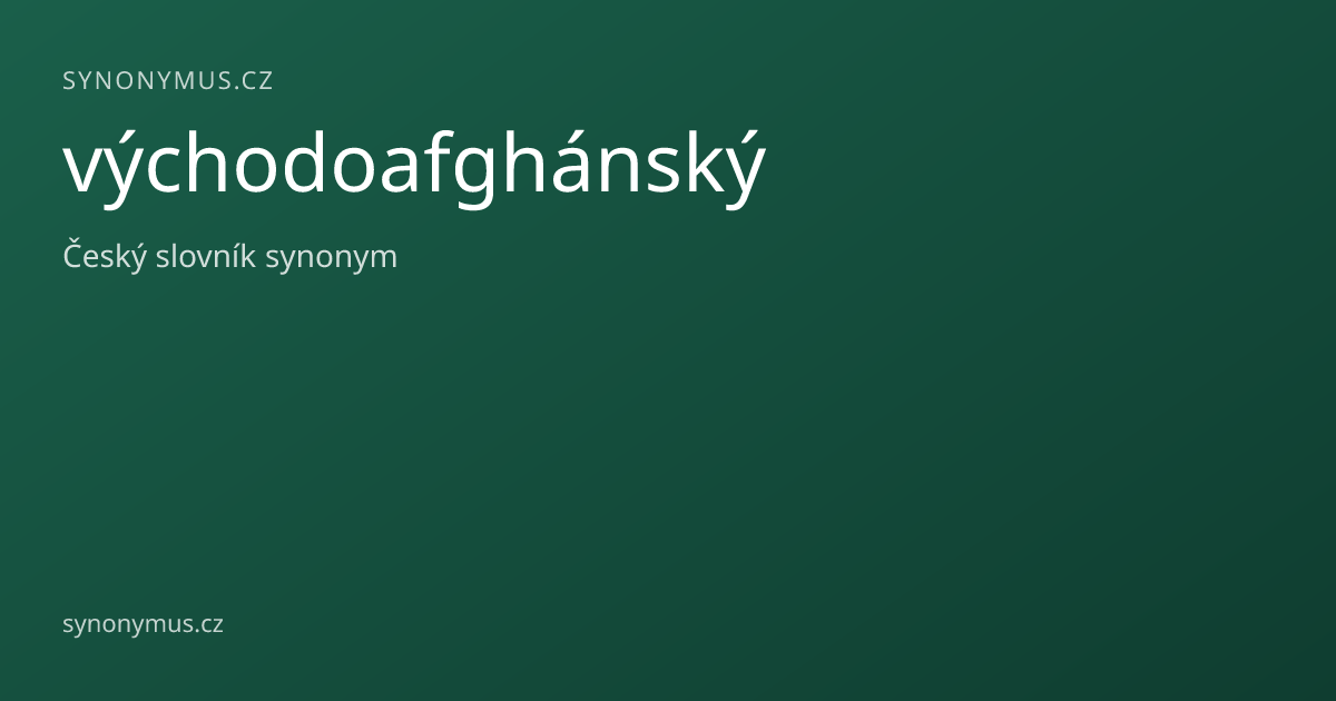 Náhled odkazu: východoafghánský