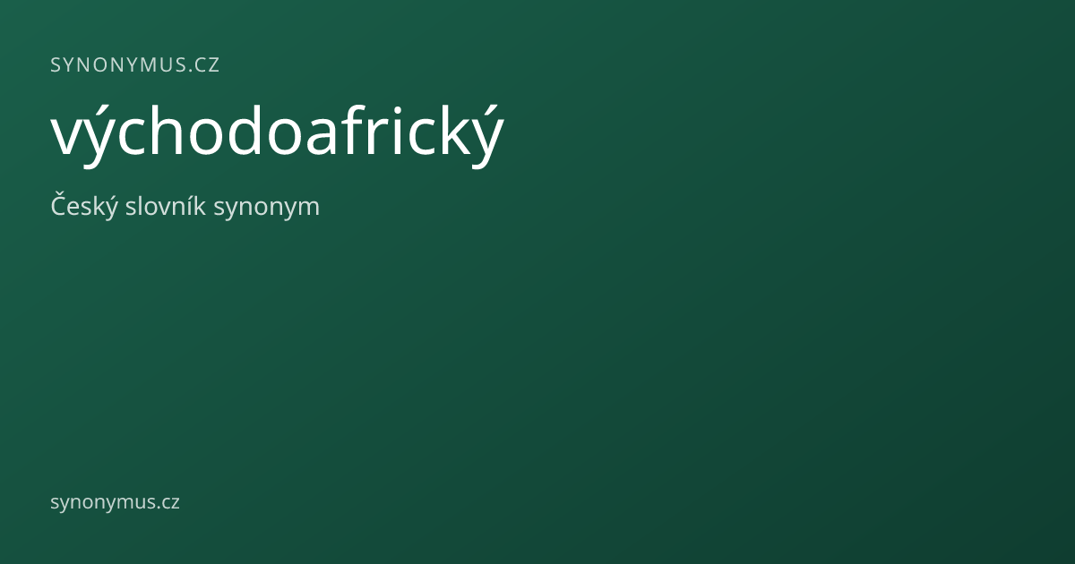 Náhled odkazu: východoafrický