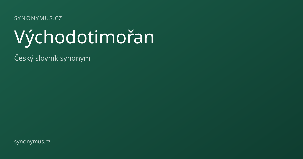Náhled odkazu: Východotimořan