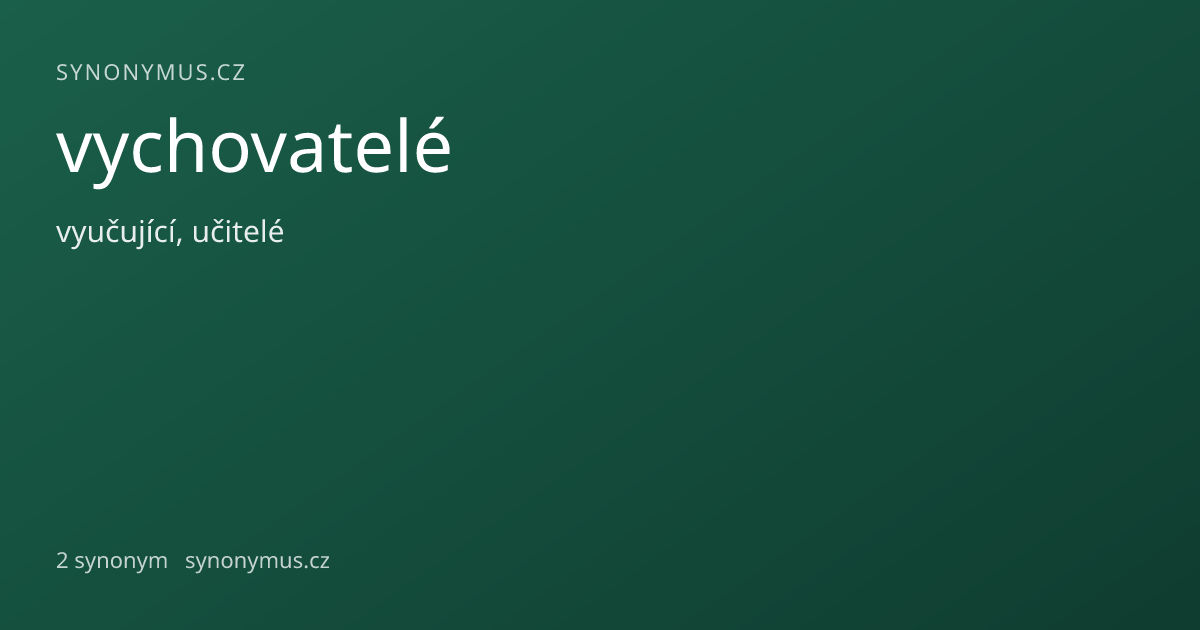 Náhled odkazu: vychovatelé