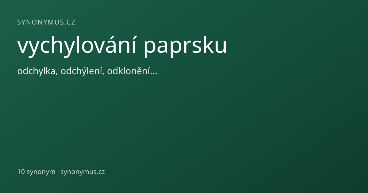 Náhled odkazu: vychylování paprsku