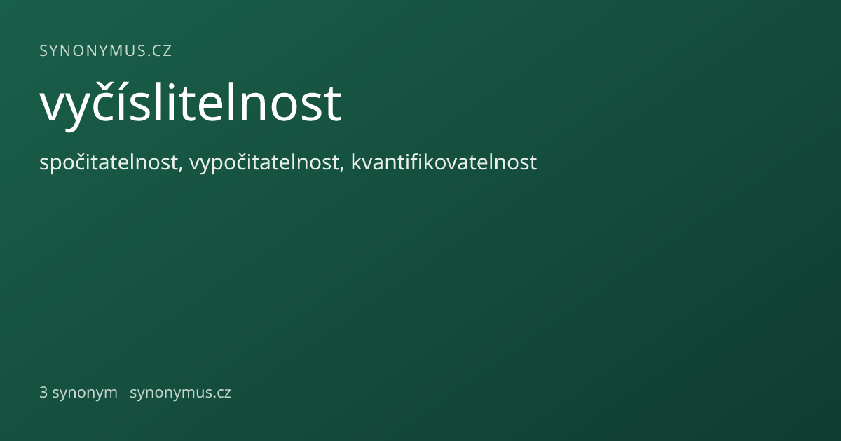 Náhled odkazu: vyčíslitelnost
