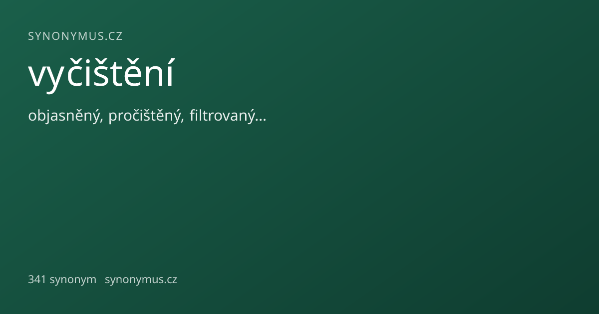 Náhled odkazu: vyčištění