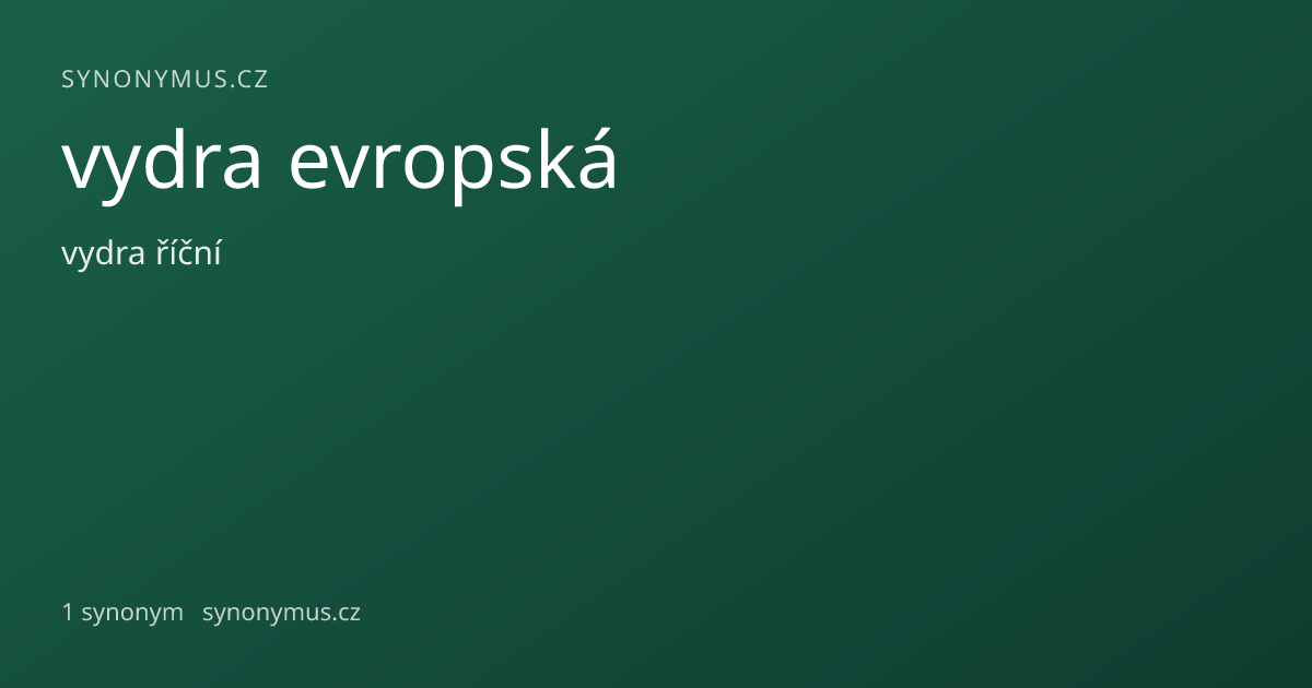 Náhled odkazu: vydra evropská