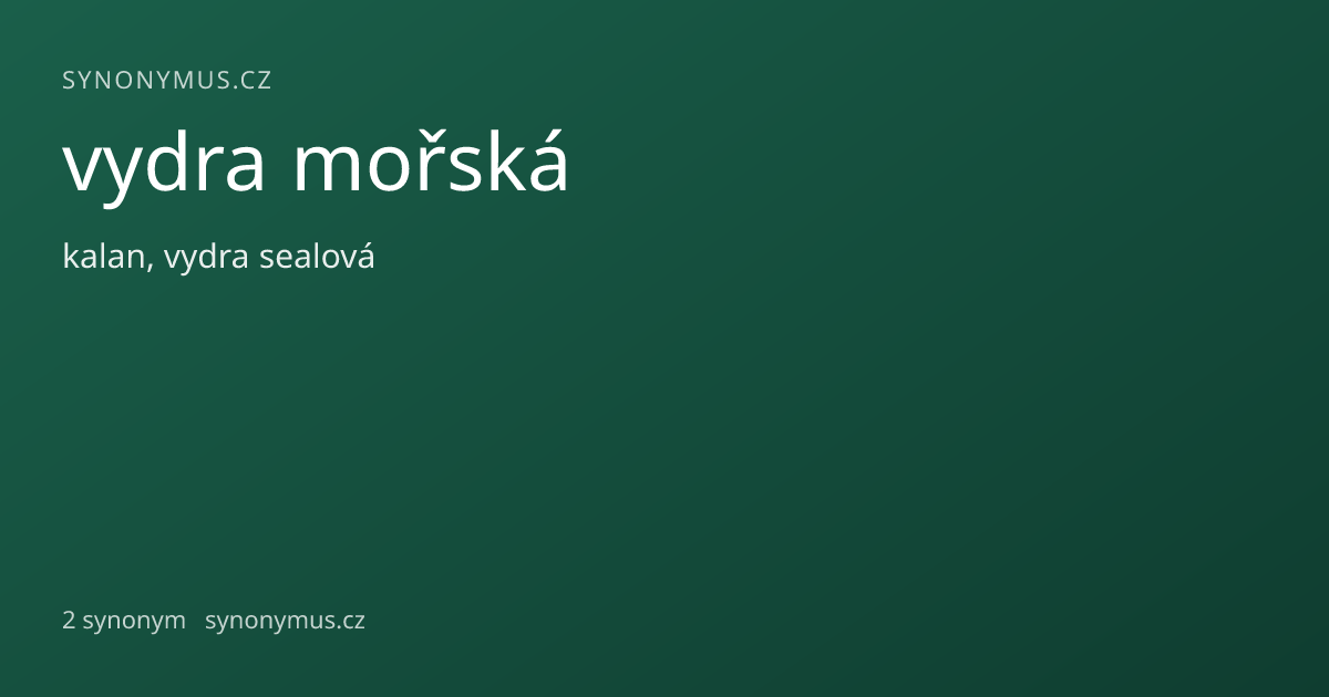 Náhled odkazu: vydra mořská
