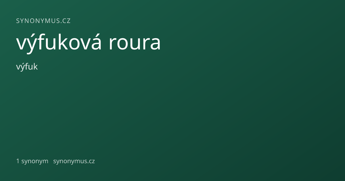 Náhled odkazu: výfuková roura
