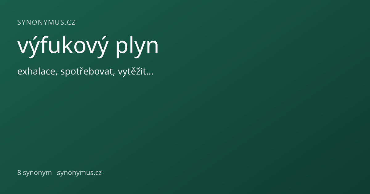 Náhled odkazu: výfukový plyn