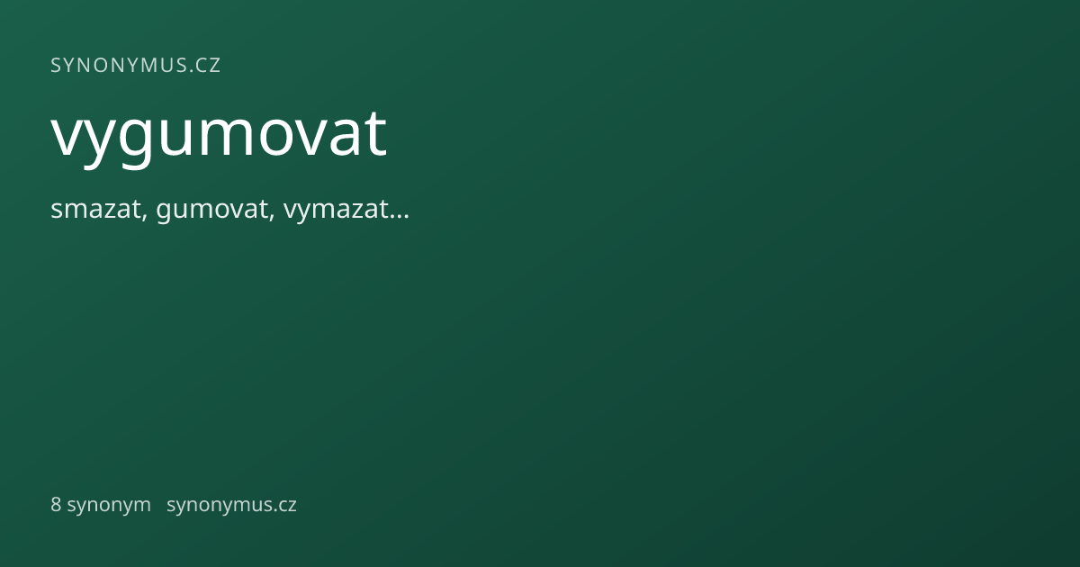 Náhled odkazu: vygumovat