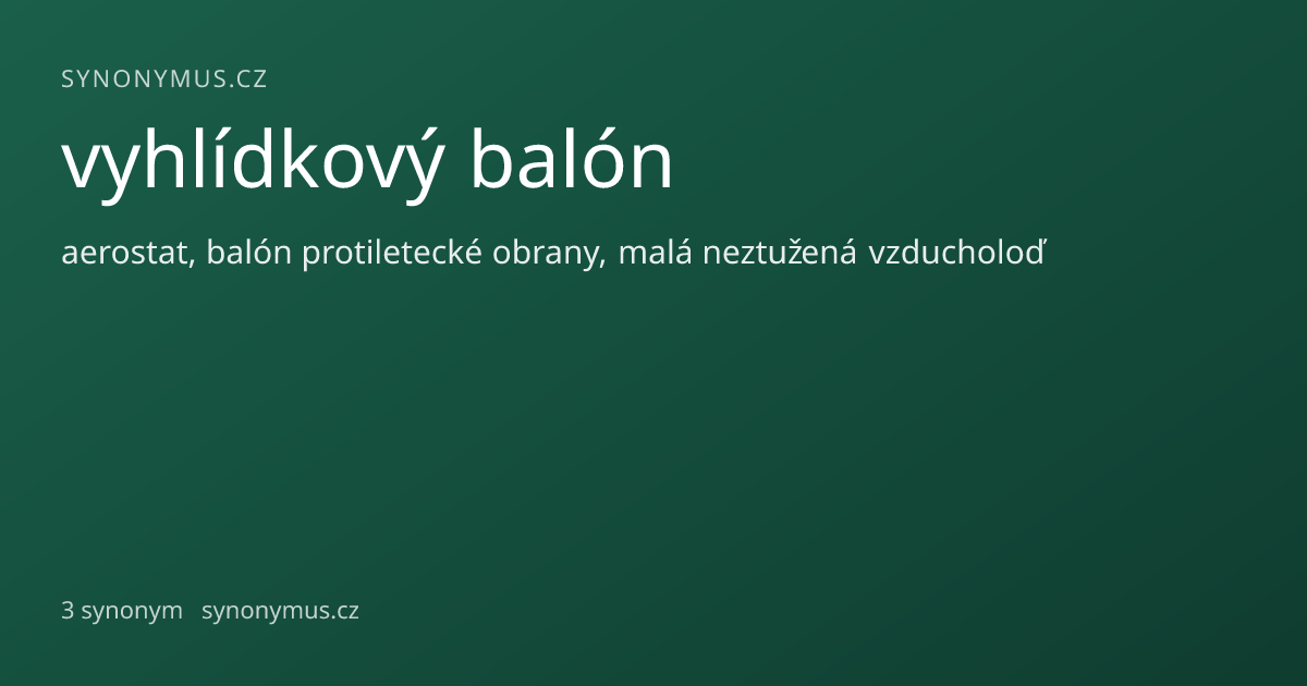 Náhled odkazu: vyhlídkový balón