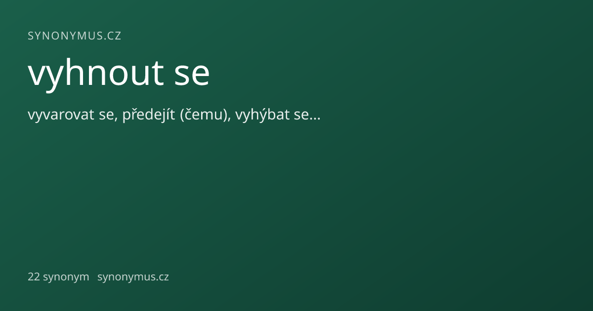 Náhled odkazu: vyhnout se