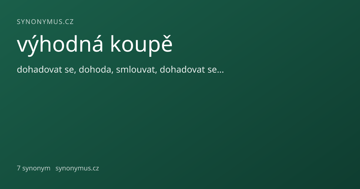 Náhled odkazu: výhodná koupě