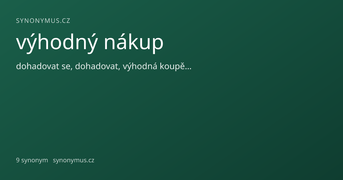 Náhled odkazu: výhodný nákup