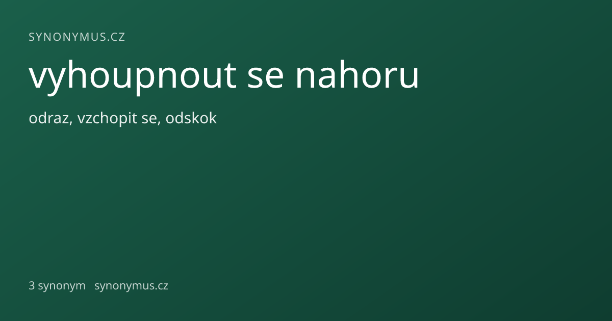 Náhled odkazu: vyhoupnout se nahoru