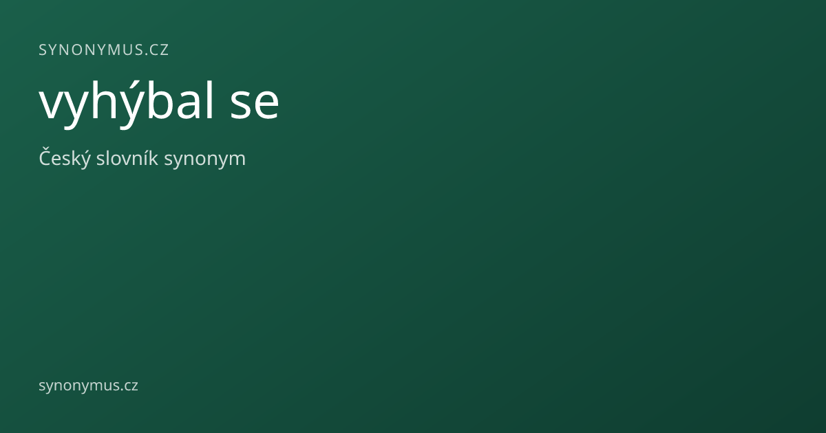 Náhled odkazu: vyhýbal se