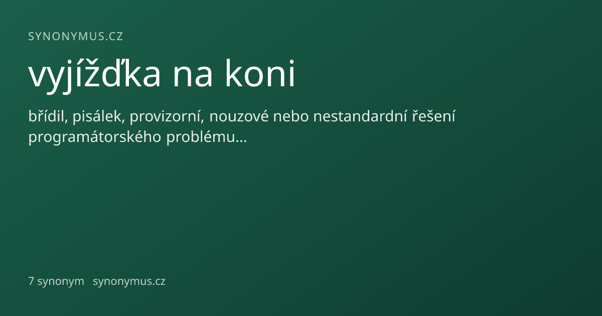 Náhled odkazu: vyjížďka na koni