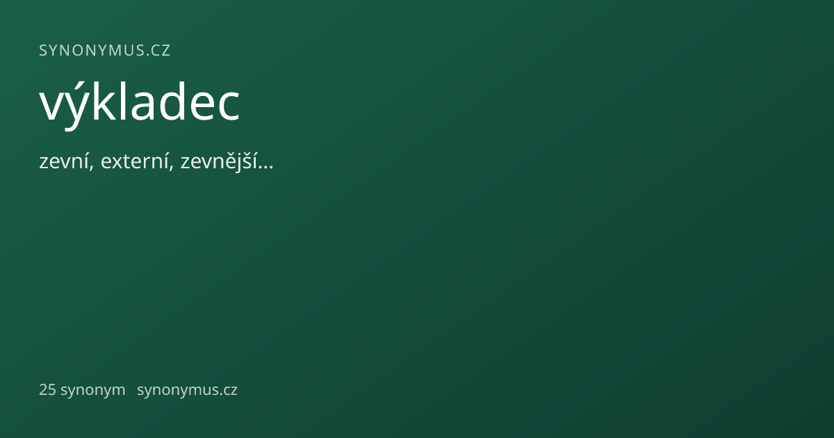 Náhled odkazu: výkladec