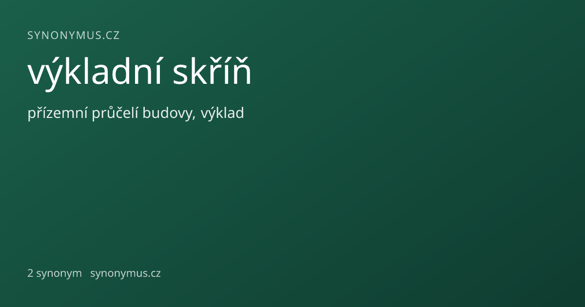 Náhled odkazu: výkladní skříň