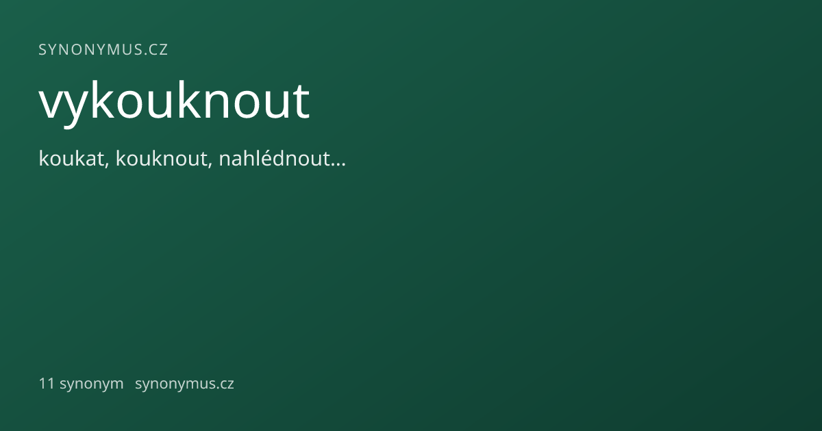 Náhled odkazu: vykouknout