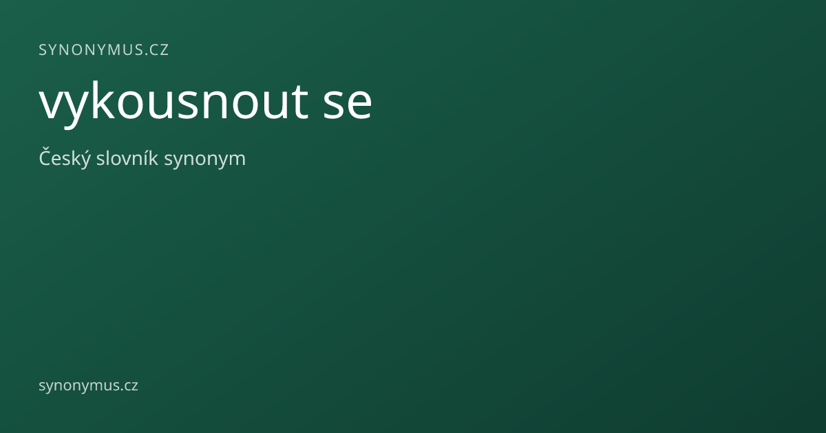 Náhled odkazu: vykousnout se