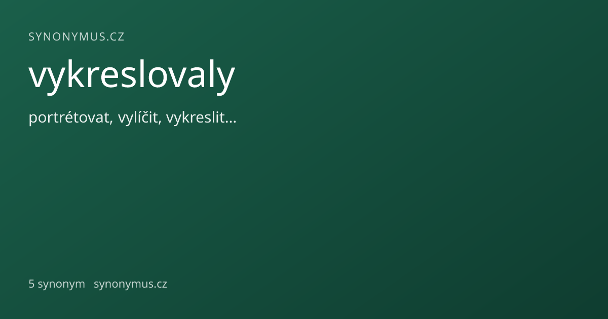Náhled odkazu: vykreslovaly