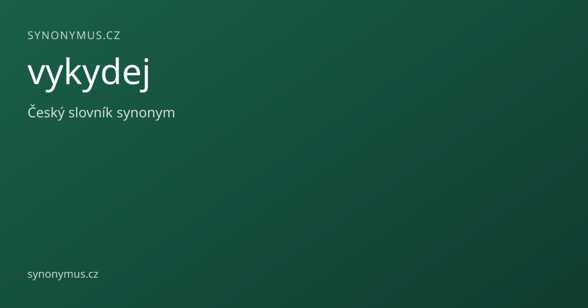 Náhled odkazu: vykydej