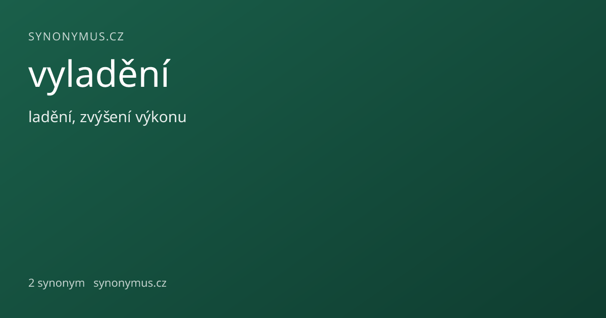 Náhled odkazu: vyladění