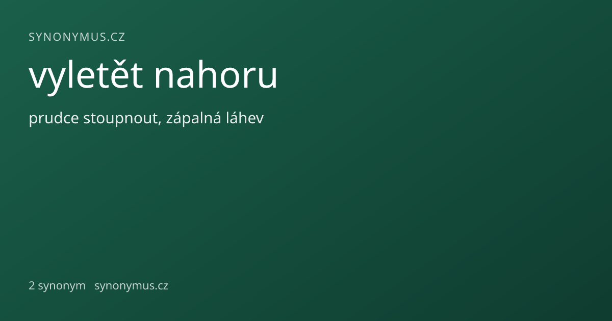 Náhled odkazu: vyletět nahoru