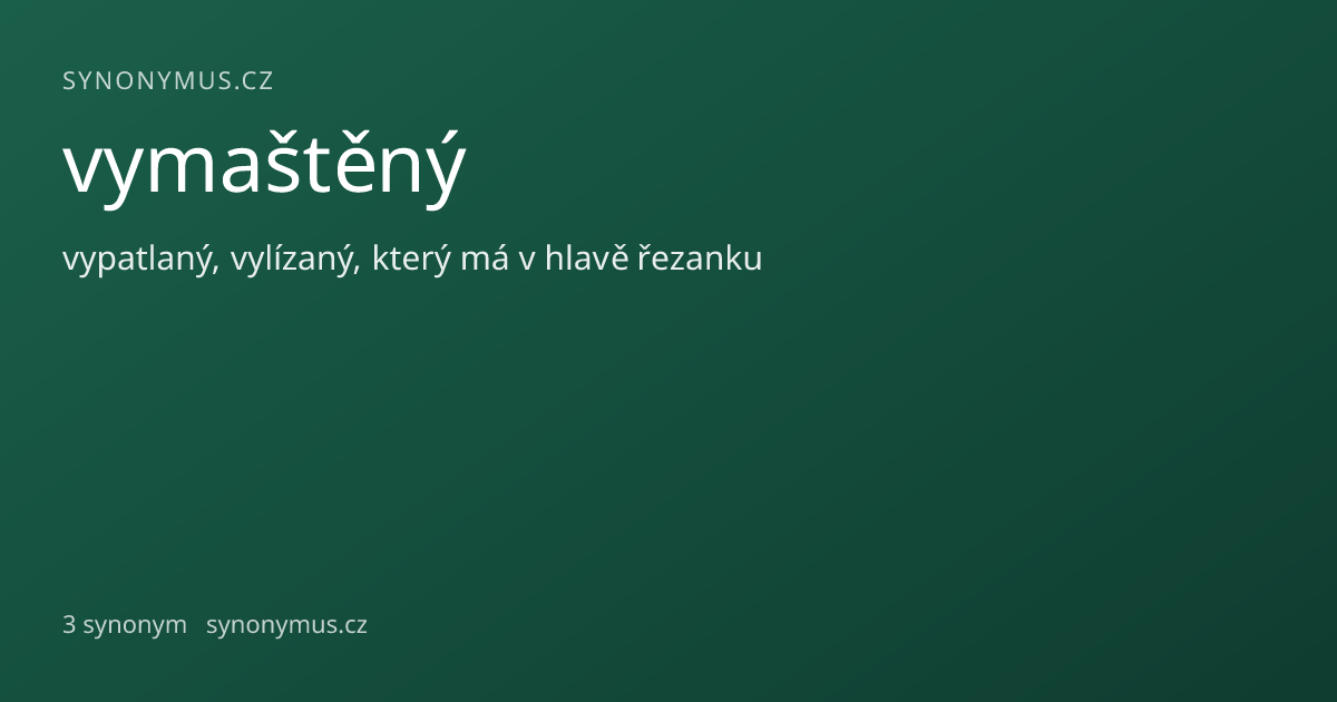 Náhled odkazu: vymaštěný