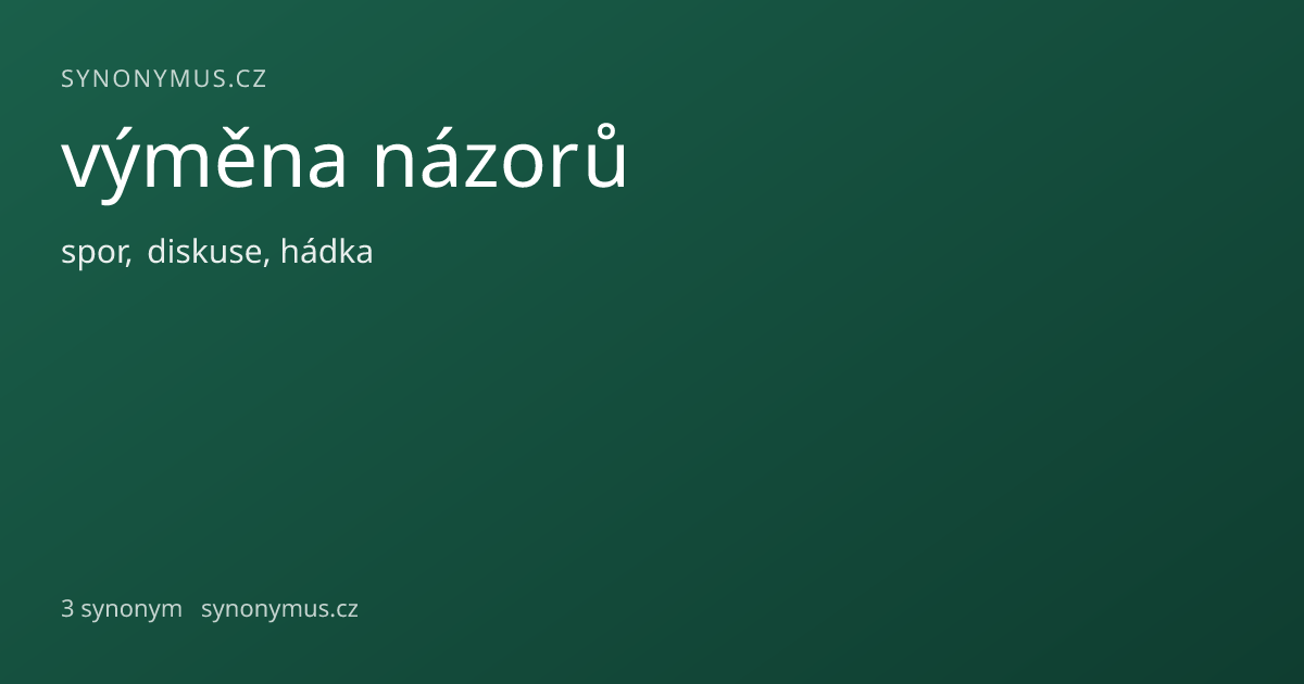 Náhled odkazu: výměna názorů