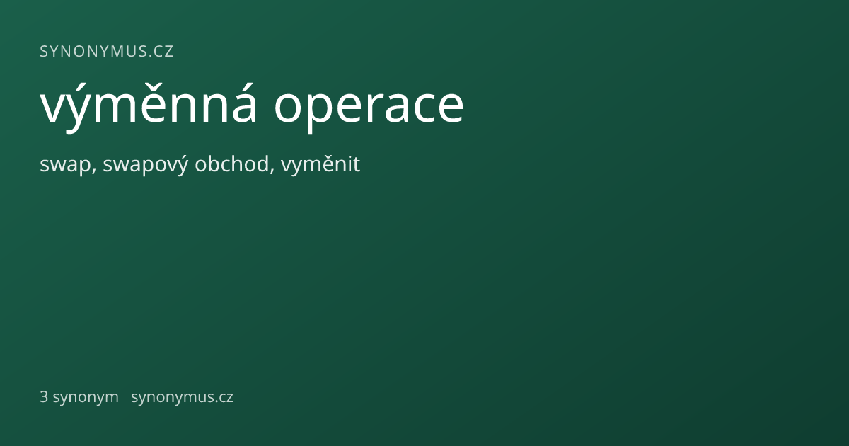 Náhled odkazu: výměnná operace