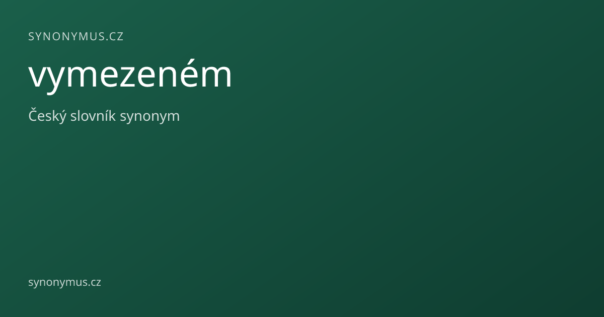 Náhled odkazu: vymezeném