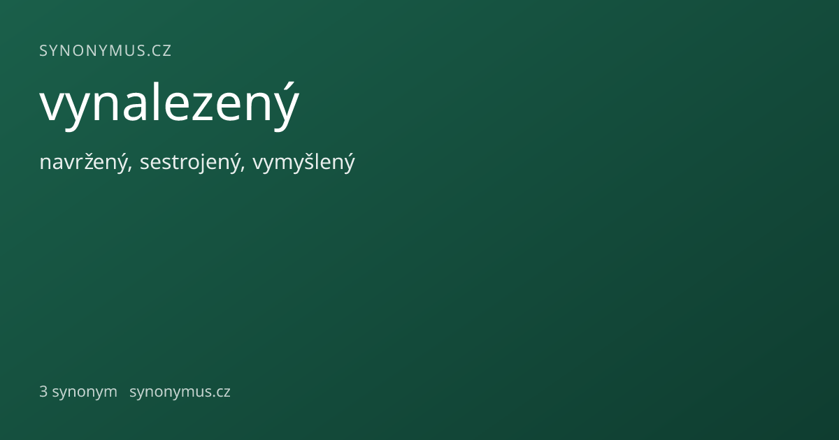 Náhled odkazu: vynalezený
