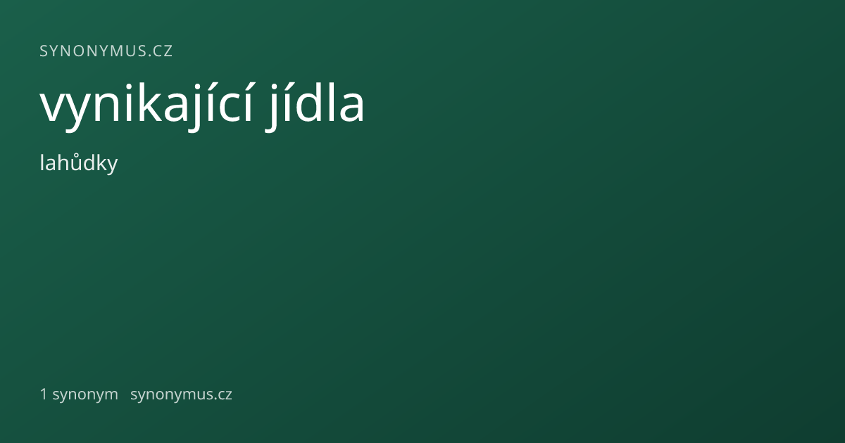 Náhled odkazu: vynikající jídla