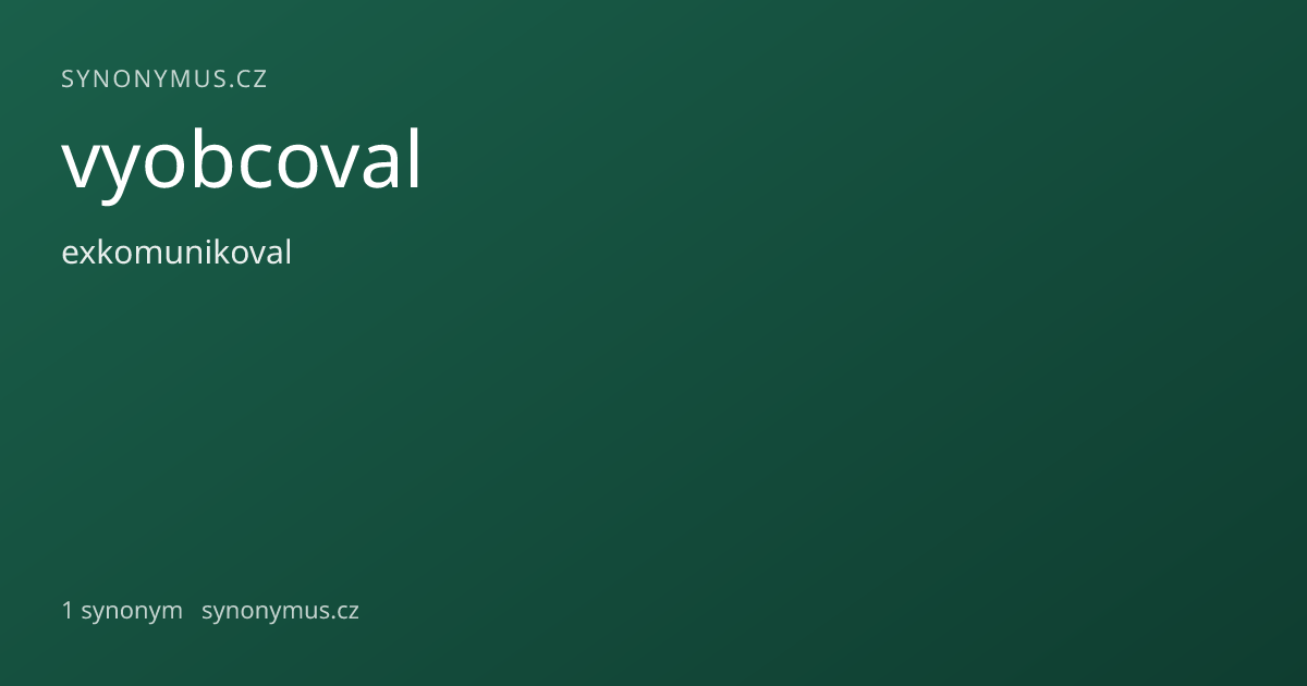 Náhled odkazu: vyobcoval