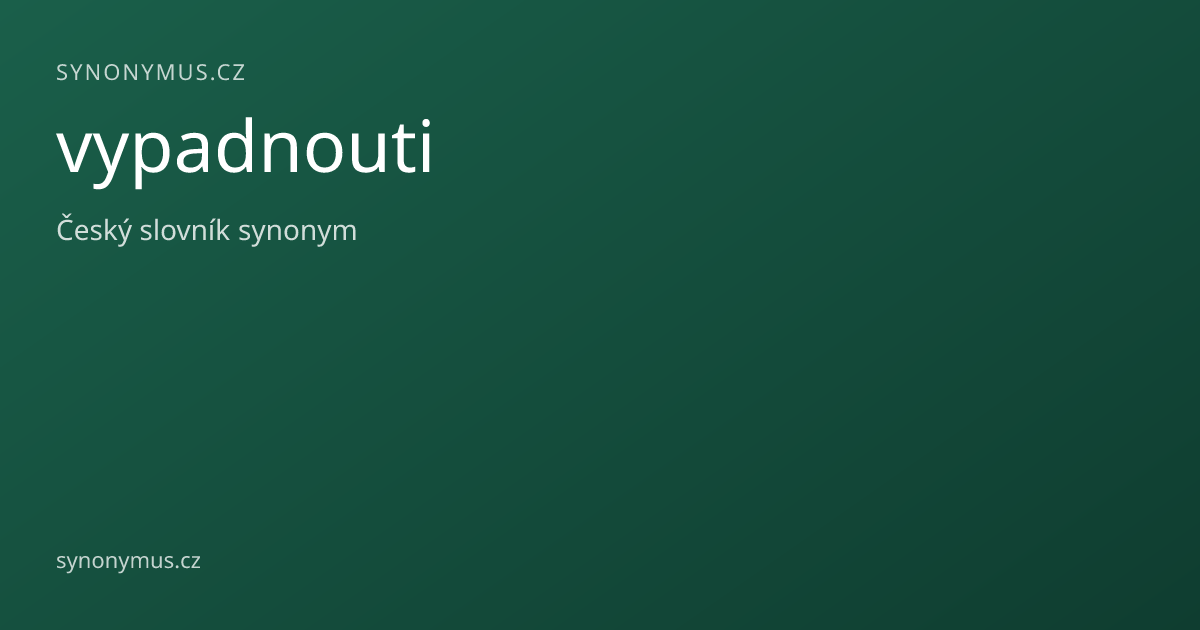 Náhled odkazu: vypadnouti