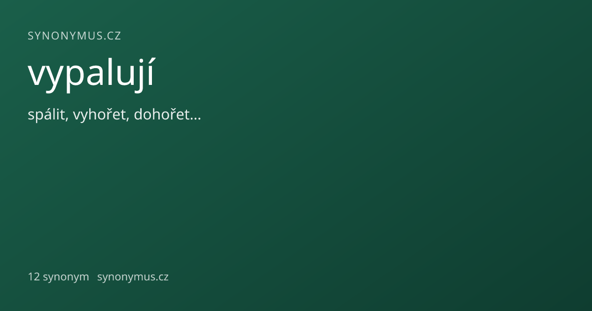 Náhled odkazu: vypalují