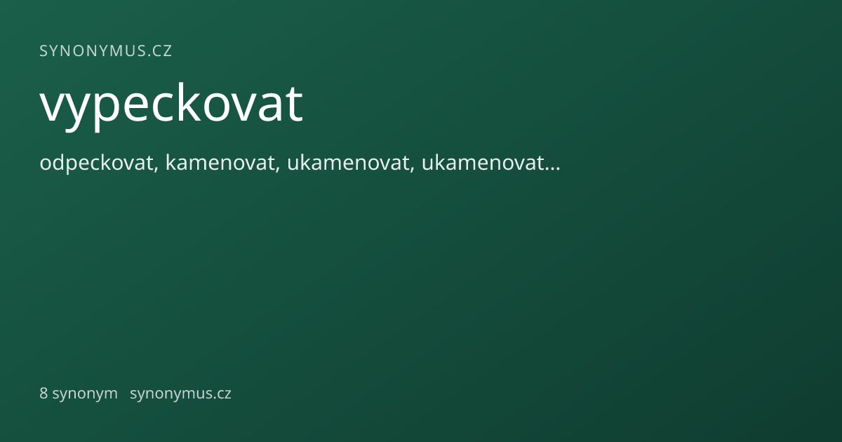 Náhled odkazu: vypeckovat
