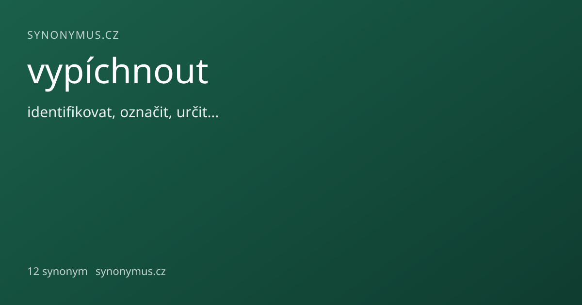Náhled odkazu: vypíchnout