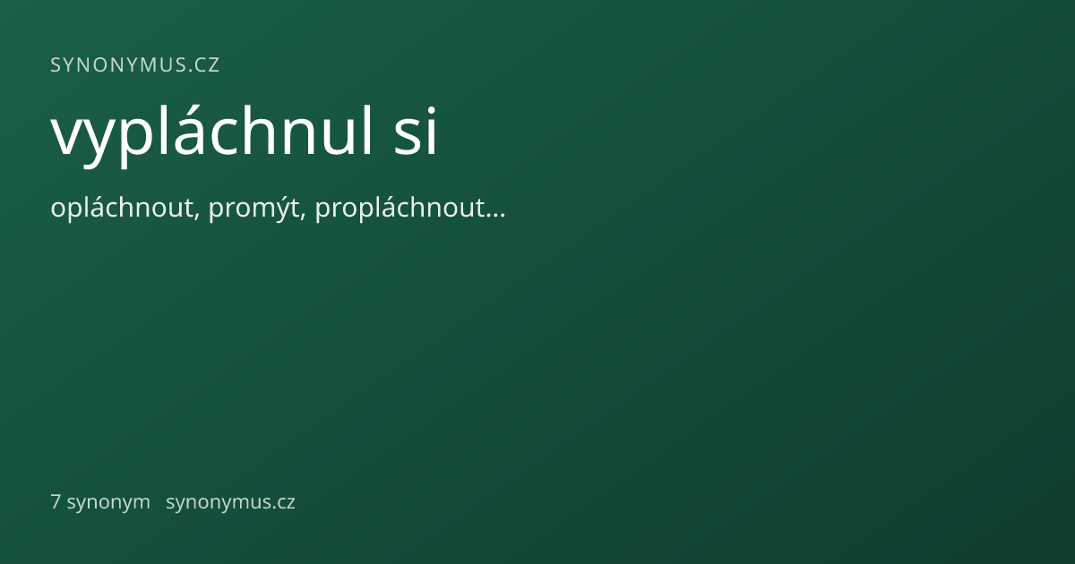 Náhled odkazu: vypláchnul si