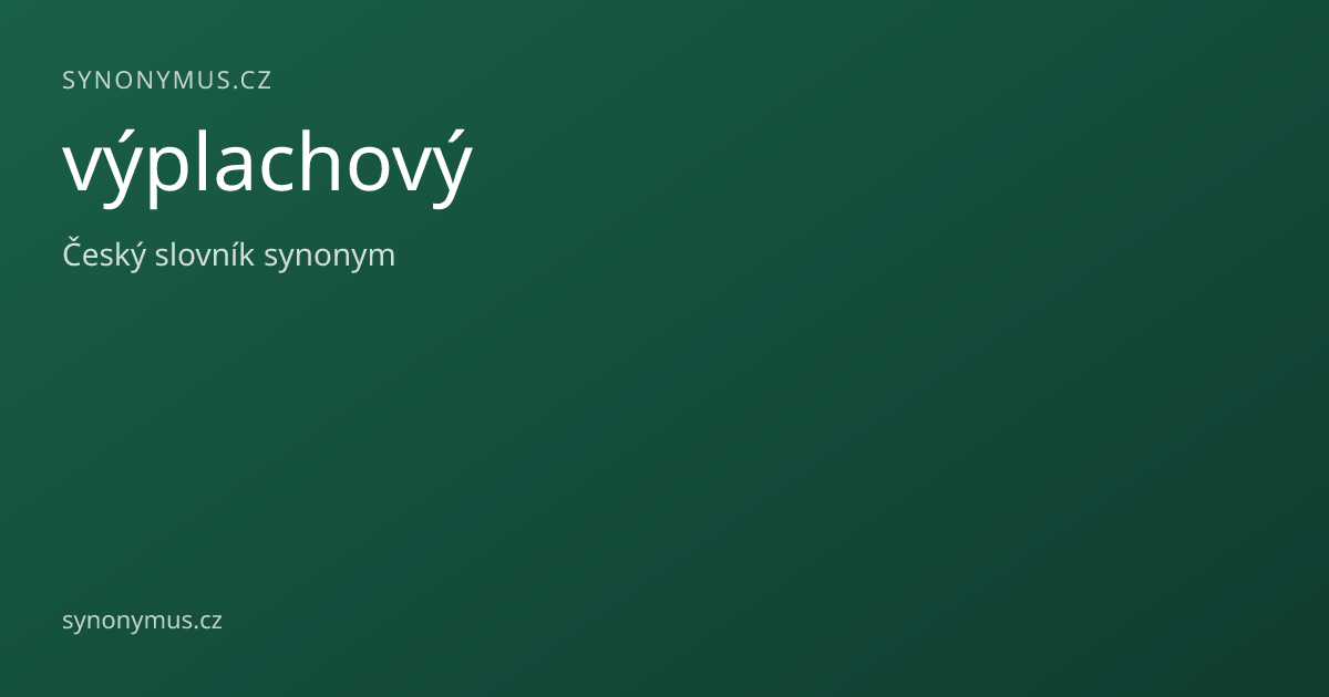 Náhled odkazu: výplachový