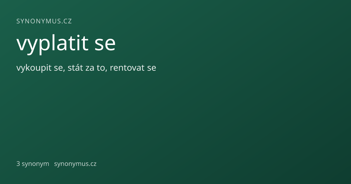 Náhled odkazu: vyplatit se