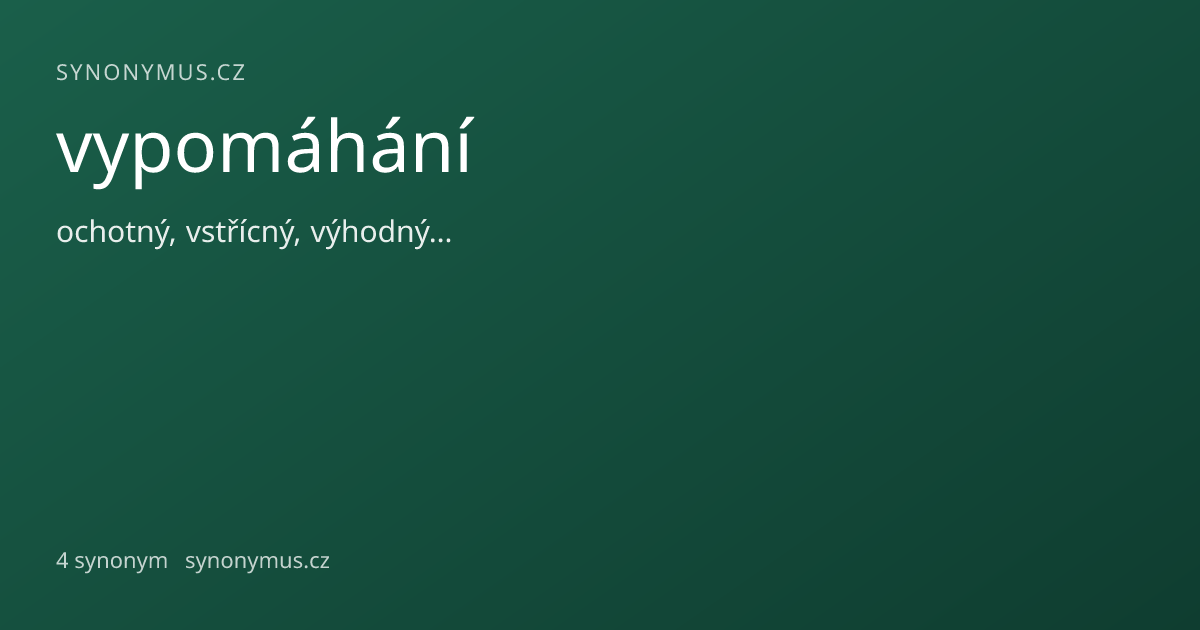 Náhled odkazu: vypomáhání