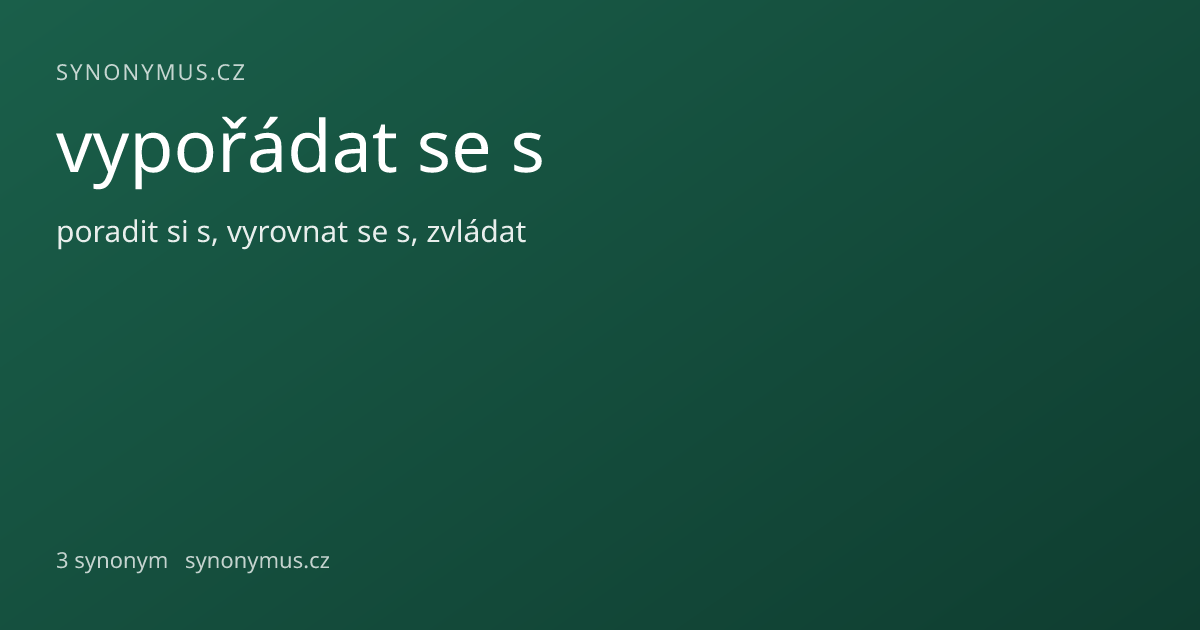 Náhled odkazu: vypořádat se s