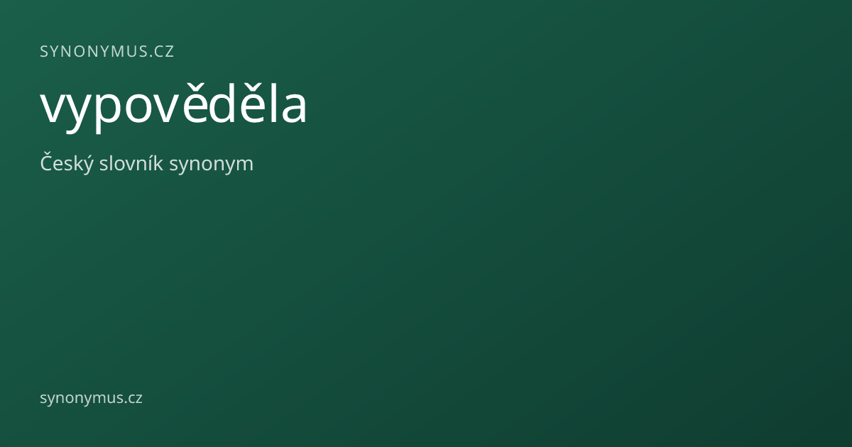 Náhled odkazu: vypověděla