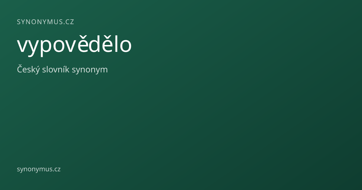 Náhled odkazu: vypovědělo