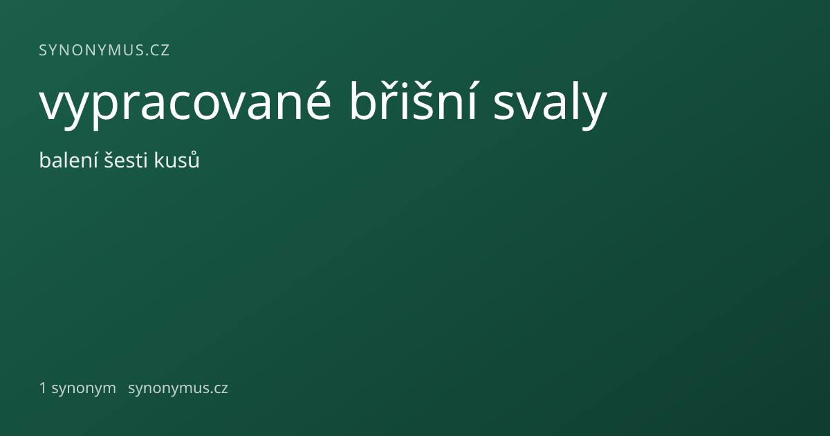 Náhled odkazu: vypracované břišní svaly