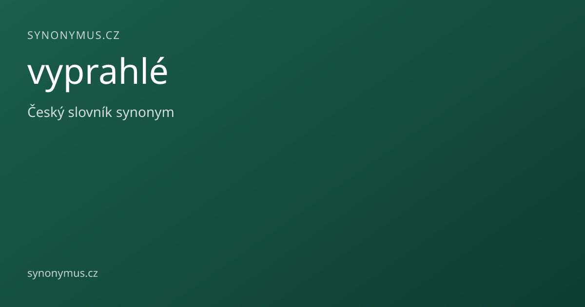 Náhled odkazu: vyprahlé