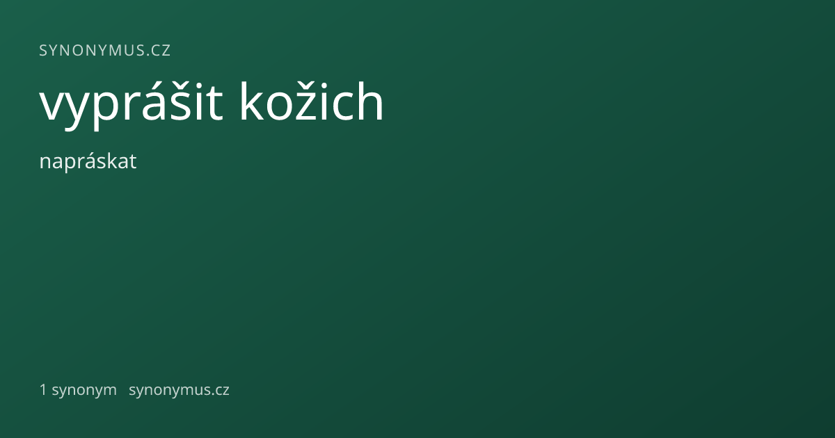 Náhled odkazu: vyprášit kožich