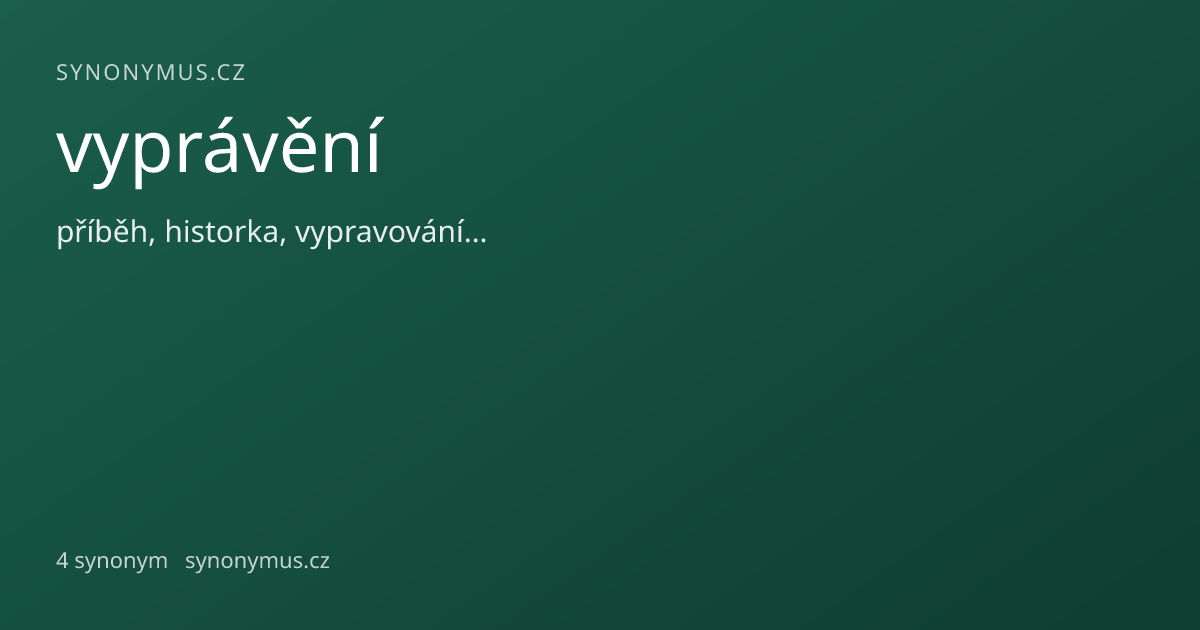Náhled odkazu: vyprávění