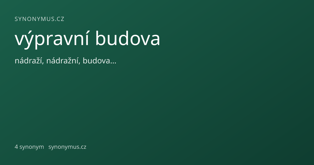 Náhled odkazu: výpravní budova